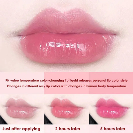 Fruit Lip Balm Temperature Change Color Tinted Lipstick Strawberry Peach Moisturizing Lasting Waterproof Lip Primer Cream Makeup
